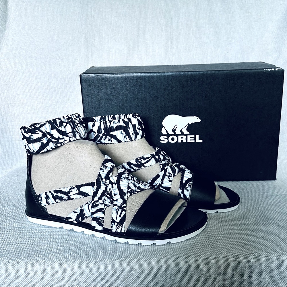 Sorel Ella Strappy Sandal New Black